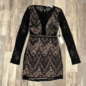 NWT black lace LBD